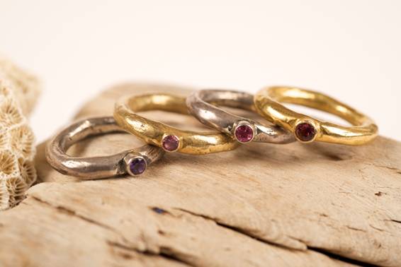 Amethyst rings - Unique handmade jewelry